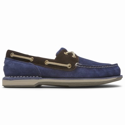 Sapatos Casual Rockport Perth Boat Homem Azuis/Azul Marinho PT-76520